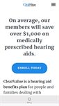 Mobile Screenshot of clearvaluehearing.com